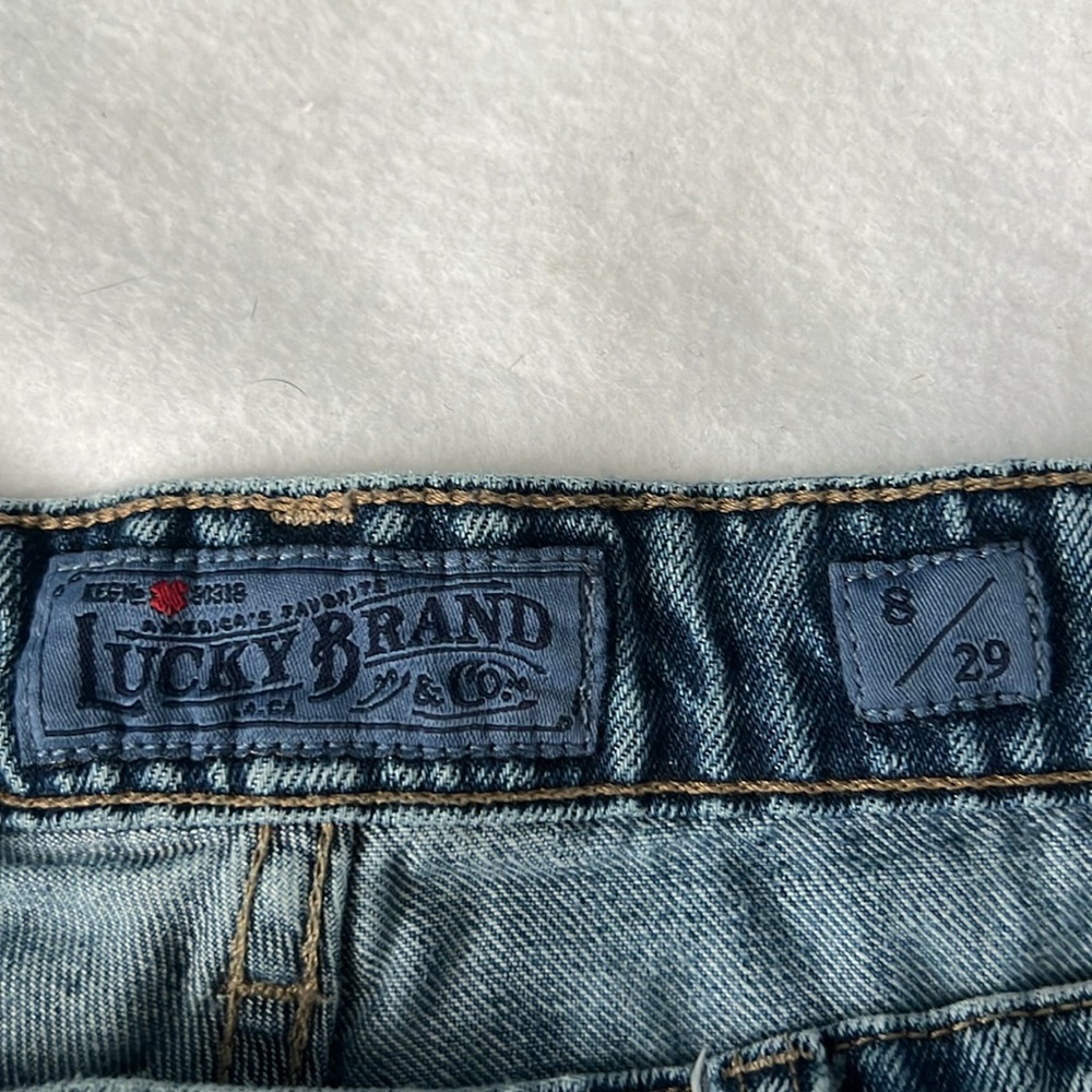 Lucky Brand Distressed Stylish Women’s Denim Patchwork Jeans 8/29 - Picture 5 of 8